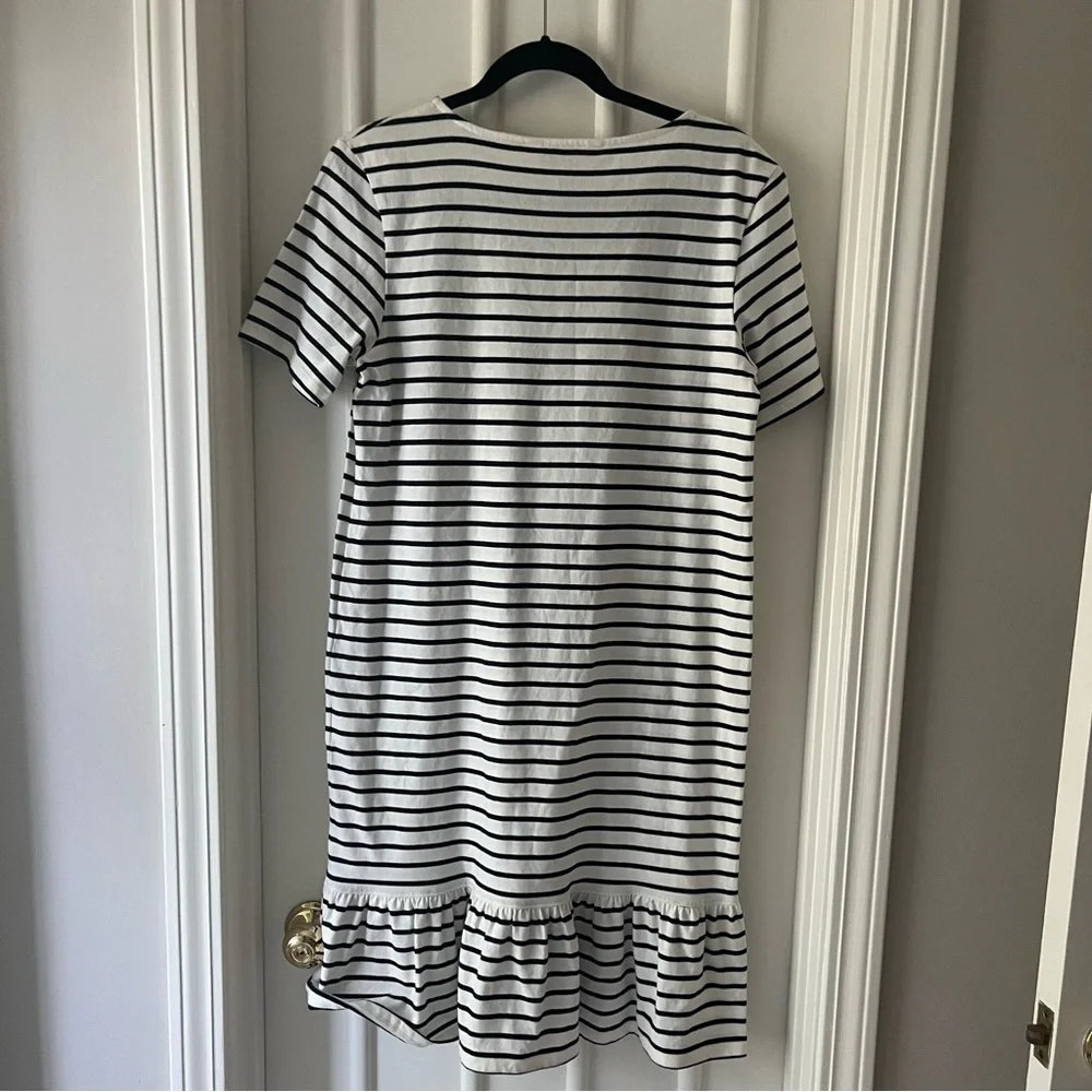 People Tree Organic Cotton Striped Dress - Picture 2 of 3